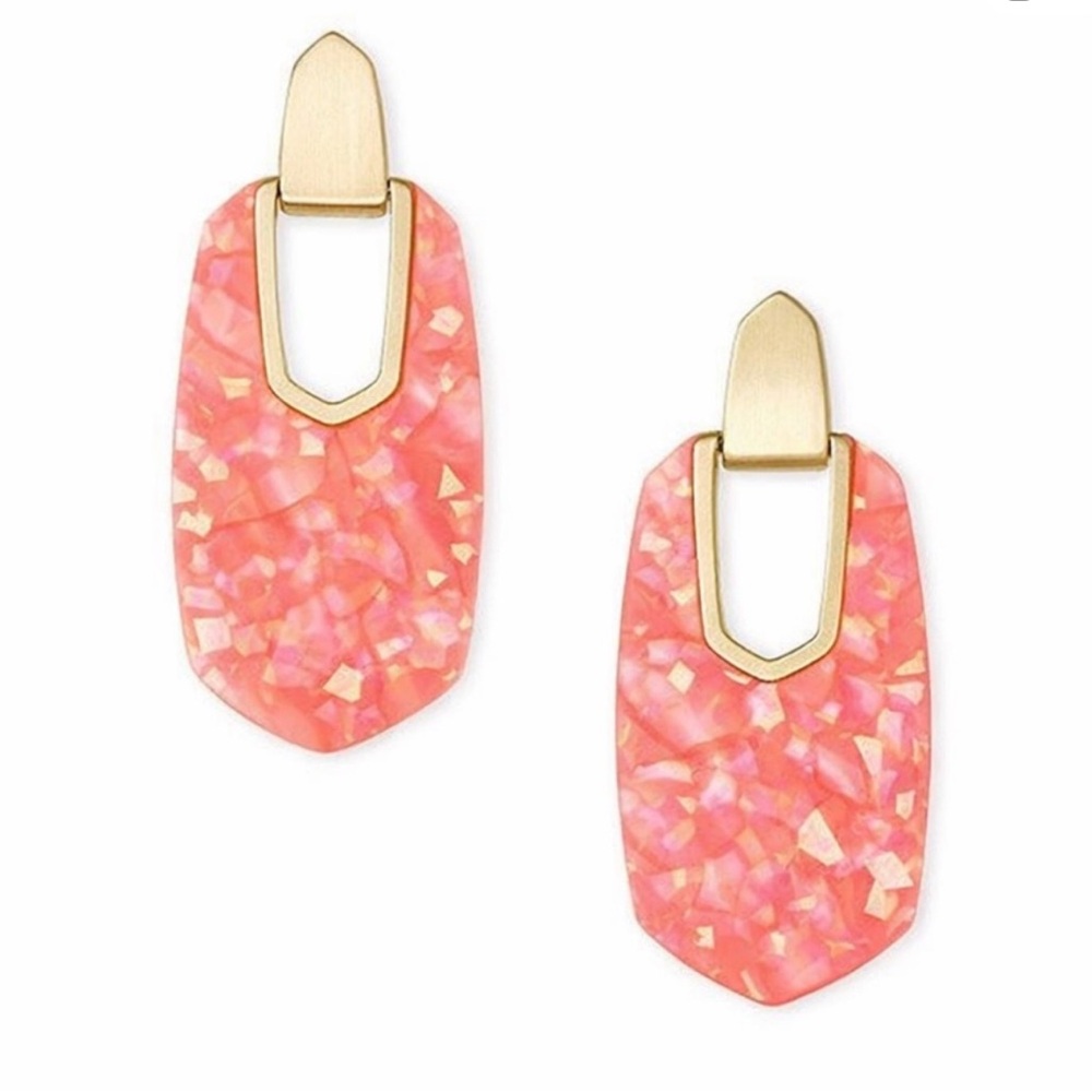 Kendra Scott Kailyn Iridescent Coral Earrings